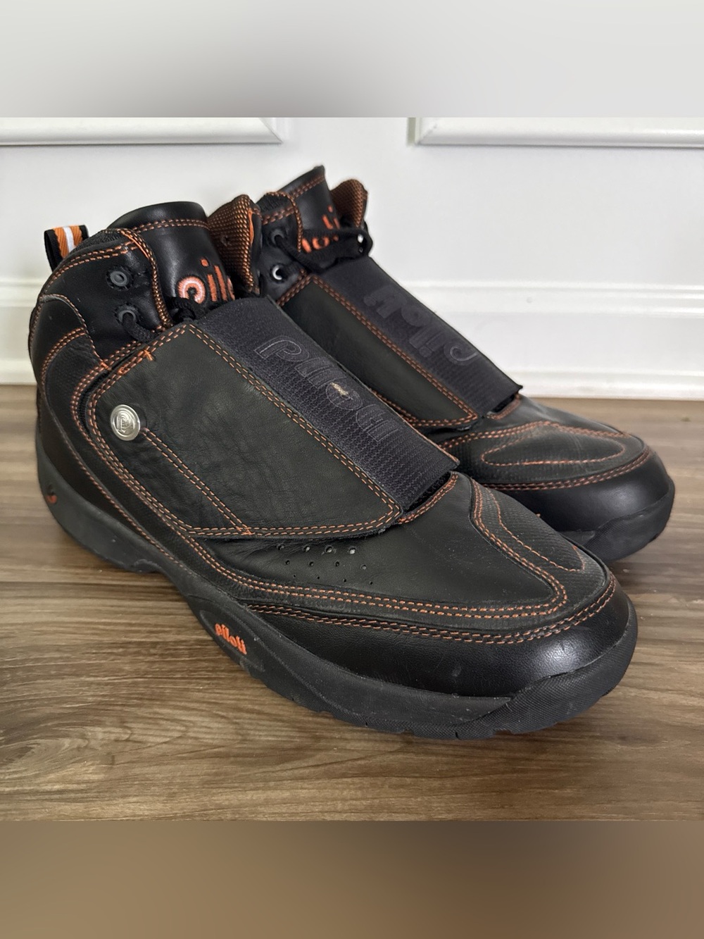 Piloti Men's Moto 800 Genuine Leather Motorcycle Shoes Boots US 13